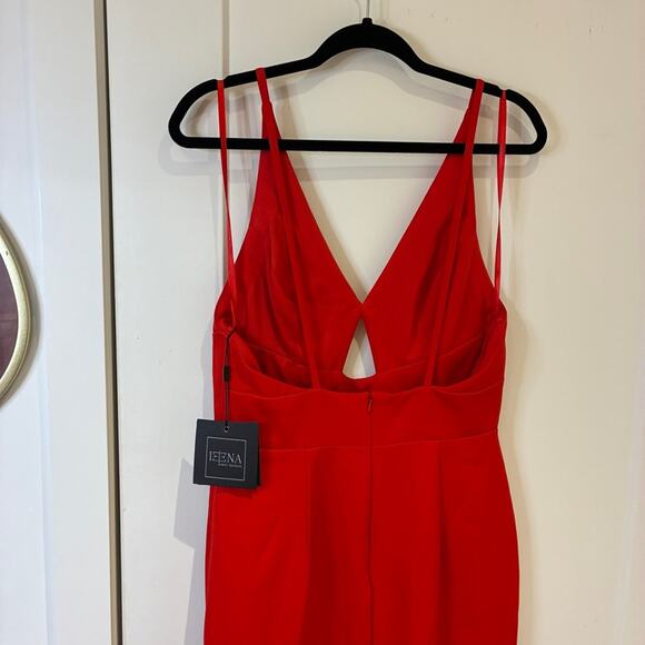 NWT Mac Duggal 27434 Red High Slit Gown Sz 8 MSRP $358 - Picture 7 of 14